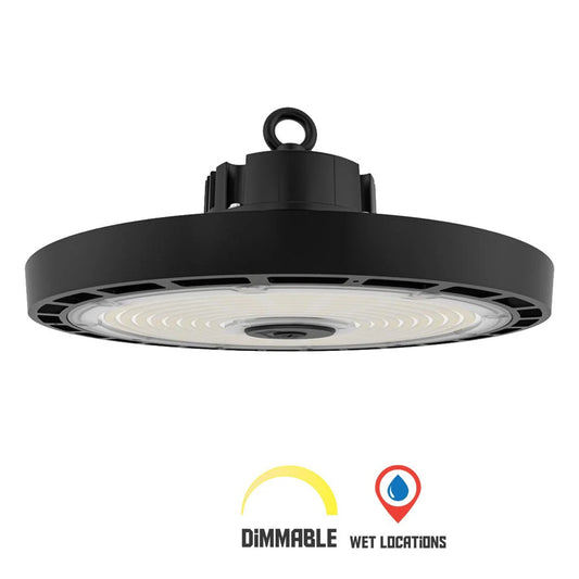 240W Tunable LED High Bay Light, 16,000-38,400lm, 4000K-5000K Switchable, 0-10V Dimmable, AC100-277V, CRI>80, ETL Listed